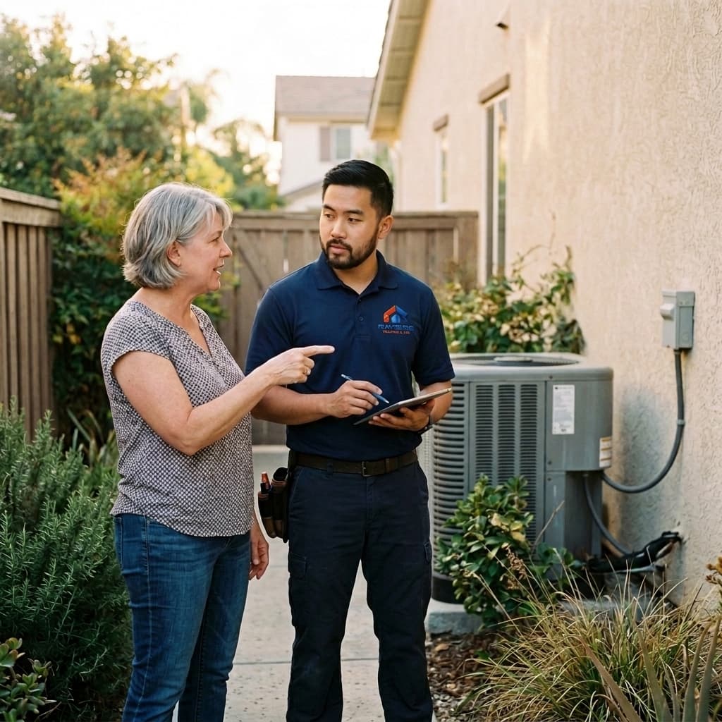 Rayside certified professional technician performing Heating Repair